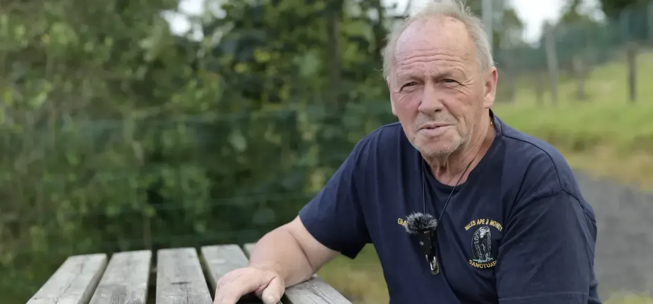 Graham Garen, co-founder and trustee of Wales Ape & Monkey Sanctuary